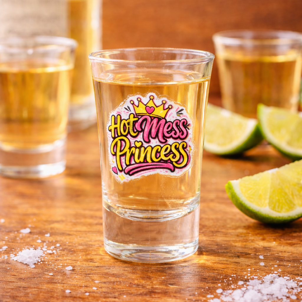 Shot Glass - Hot Mess Princess