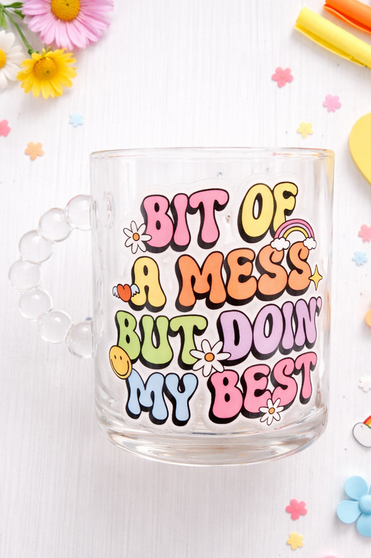 Bubble Handle Mug - bit of a mess