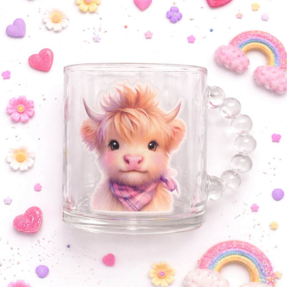 Bubble Handle Mug - Baby Highland Cow