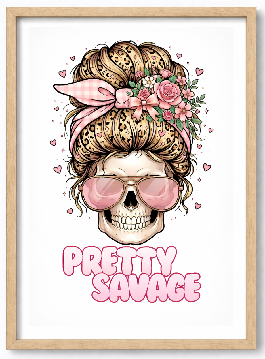 Pretty Savage - unframed A4 print