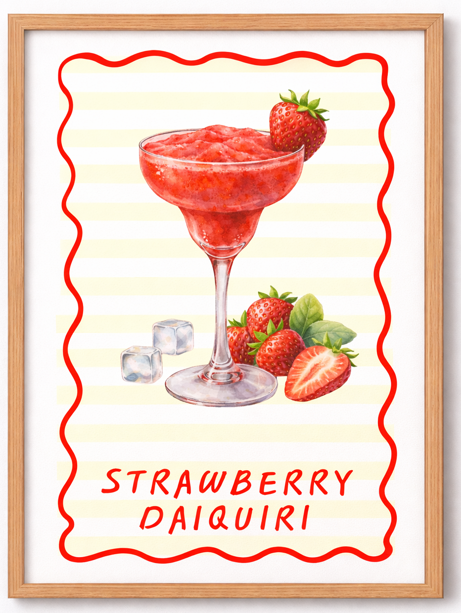 Strawberry Daiquiri - unframed A4 print