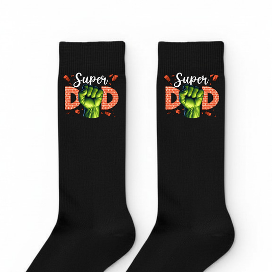 Men's socks - Super Dad (green)